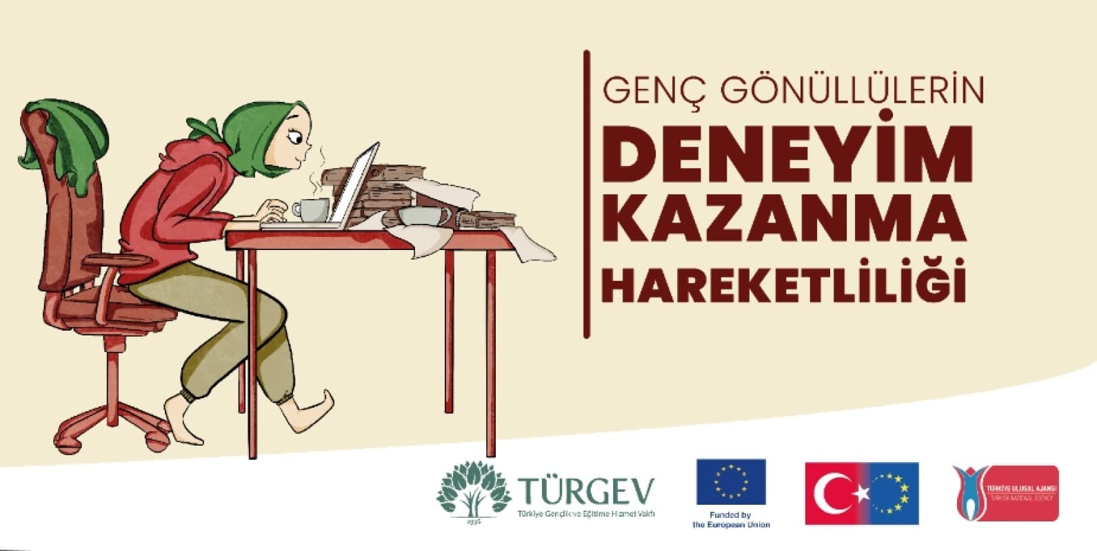 Genç Gönüllülerin Deneyim Kazanma Hareketliliği Erasmus Projesi — proje kapak görseli