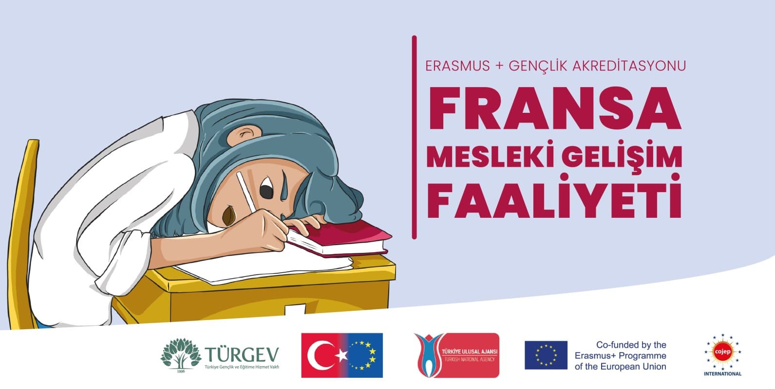 Fransa Mesleki Gelişim Faaliyeti Erasmus+ Projesi — proje kapak görseli