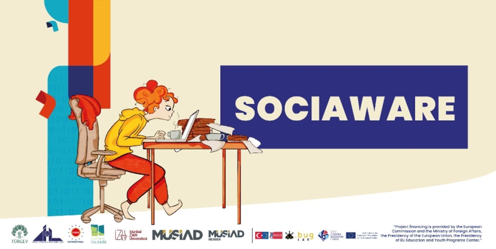 SOCIAWARE Dezavantajlı Gençlerin Sosyal Uyumu İçin Oyun Yazılım Okulu Projesi — proje kapak görseli