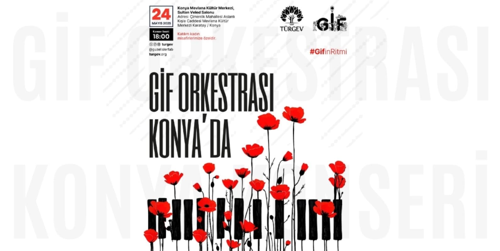 GİF Orkestrası Konya konseri duyuru görseli