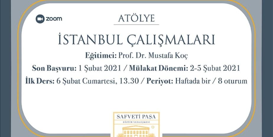 İstanbul Çalışmaları Atölyesi haber görseli