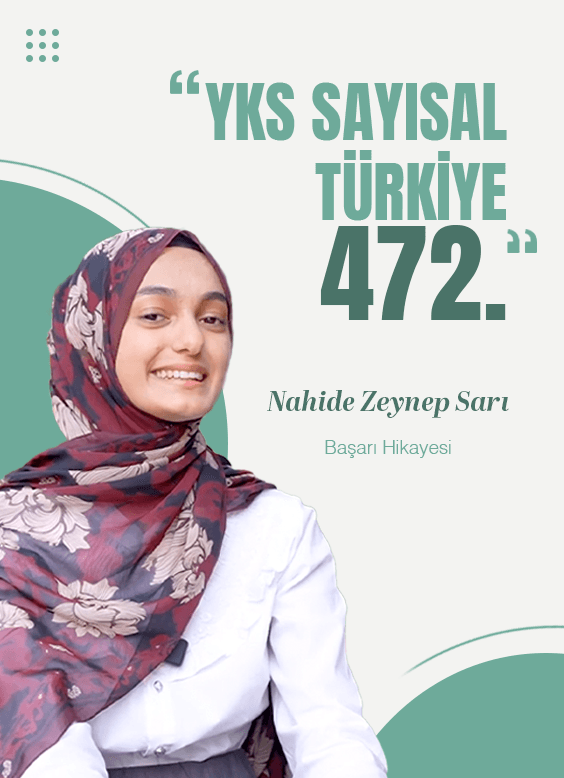 Nahide Zeynep Sarı — YKS sayısal Türkiye 472.si