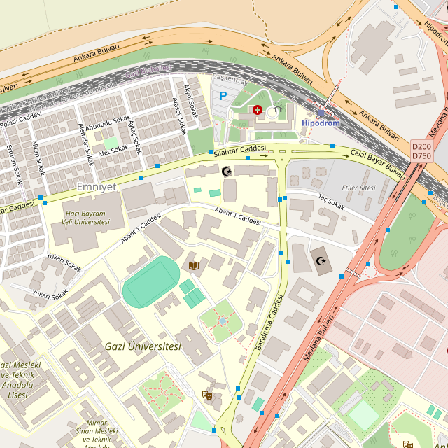 Emniyet Mahallesi Bandırma Caddesi (Eski Sokak) No:7A Yenimahalle/Ankara konumu